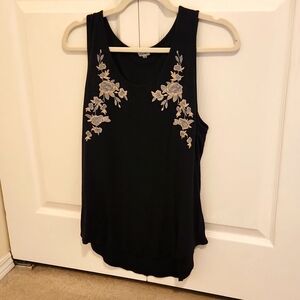 Embroidered Tank Top